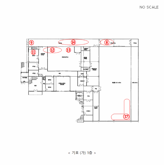 건물개황도 및 기계기구배치도