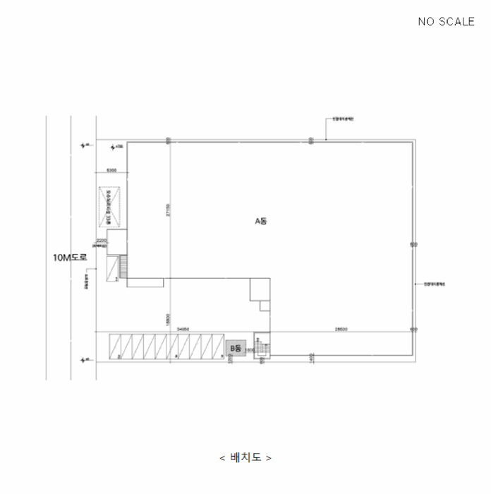 건물개황도 및 기계기구배치도