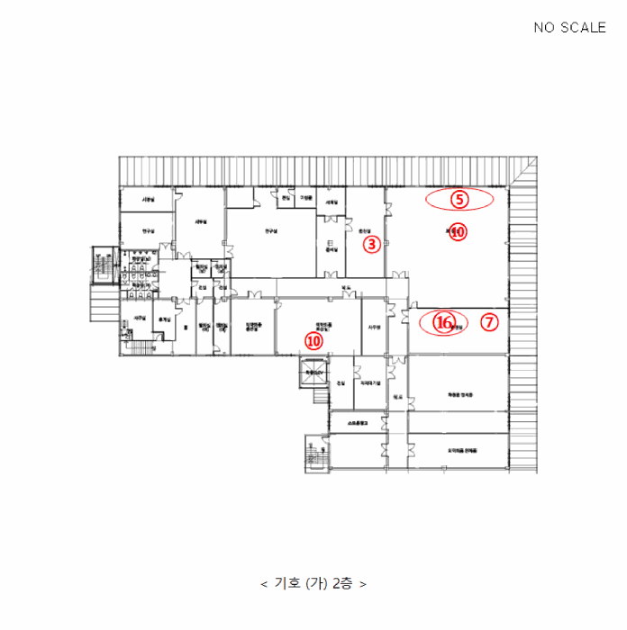 건물개황도 및 기계기구배치도