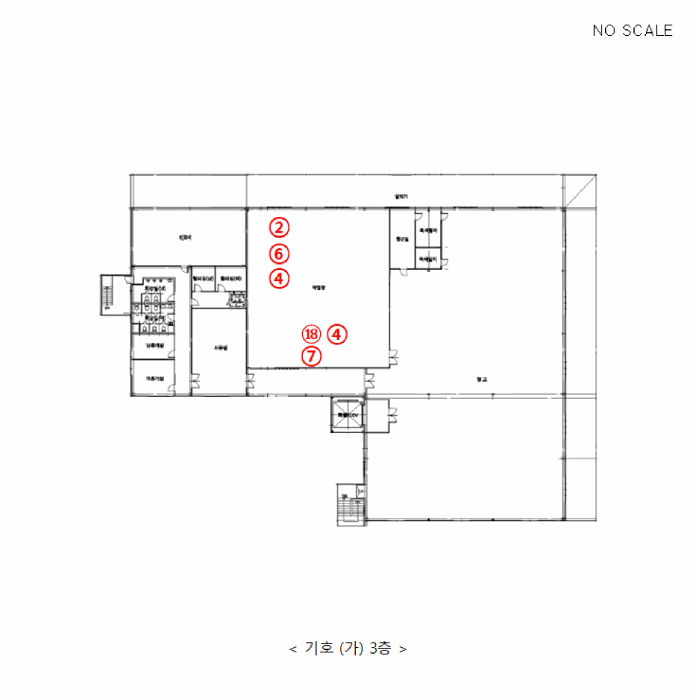 건물개황도 및 기계기구배치도