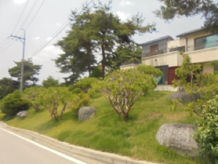 목적물 1번, 4번에 조경수, 조경석