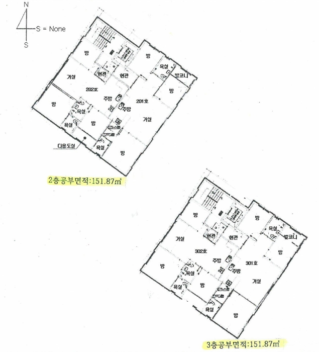 건 물 개 황 도(2층,3층)