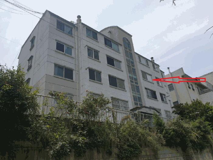 105동 전경 및 본건 기호(1)