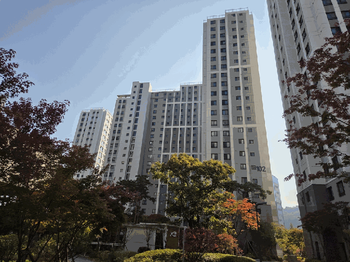 본건 북서측 전경