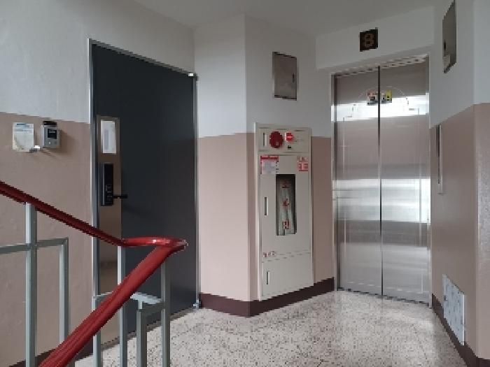 본건 호원우성아파트 101동 801호가 위치한 8층복도 현황사진