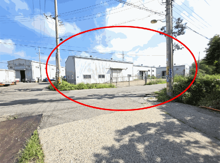 주위 환경  : 「남서측」에서 촬영