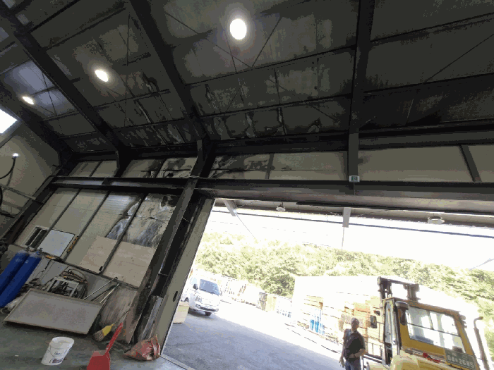 건물 1-1 화재로 인한 손상부분