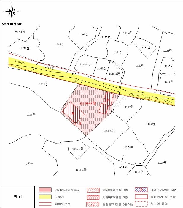 지적 및 건물개황도