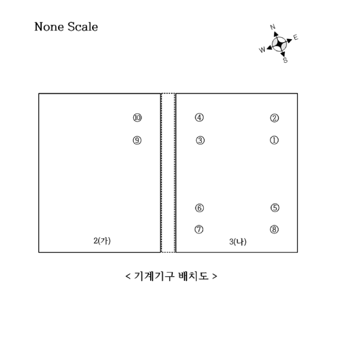기계기구배치도