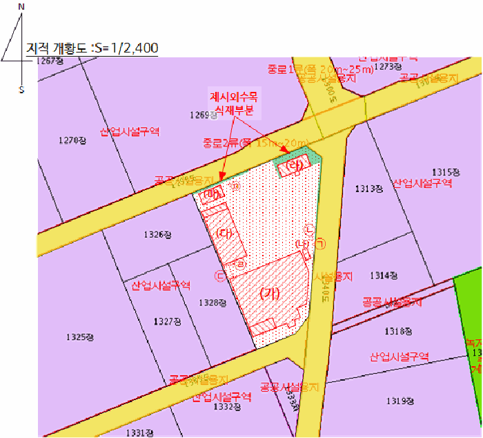 지적 및 건물개황도