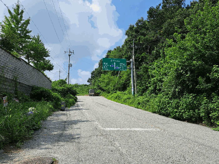 대상물건 북서측 도로