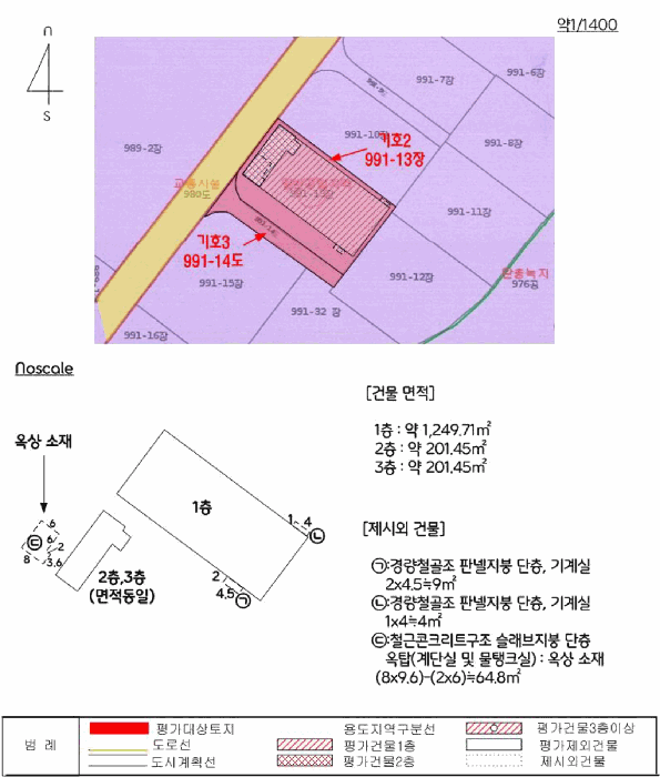 지적 및 건물개황도
