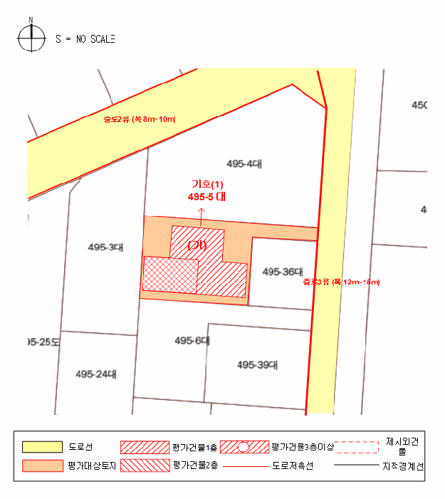 지적 및 건물개황도