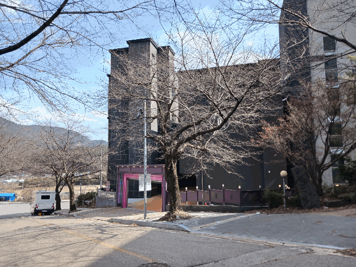 본건 및 인접도로 전경