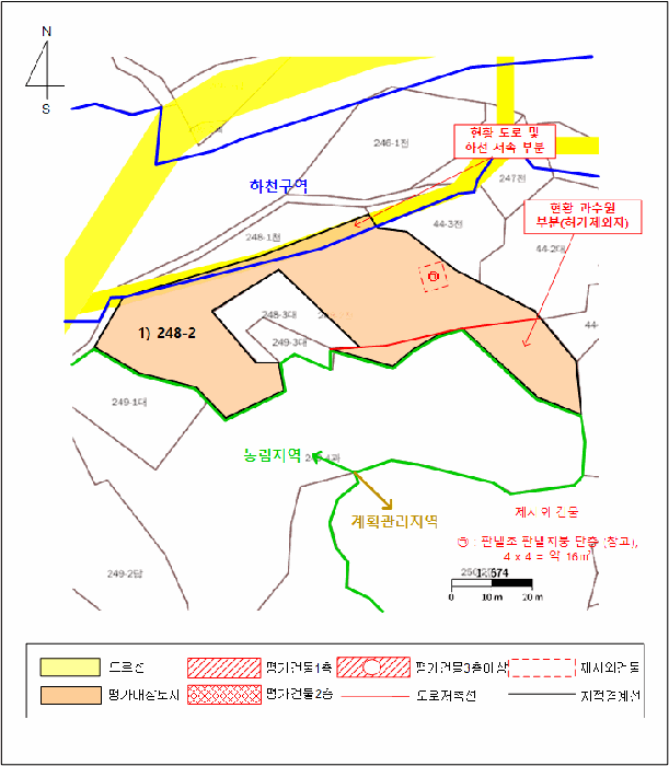 지적 및 건물개황도