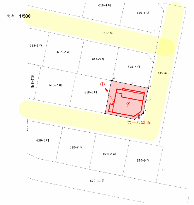 지적 및 건물개황도