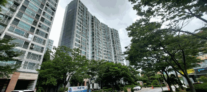 대상아파트 709동 및 단지전경