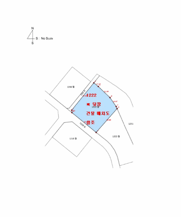 지적 및 건물개황도