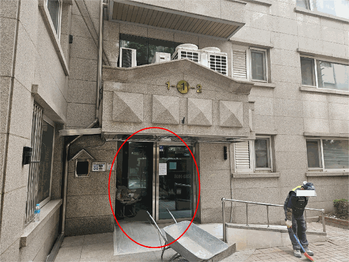 101동 출입