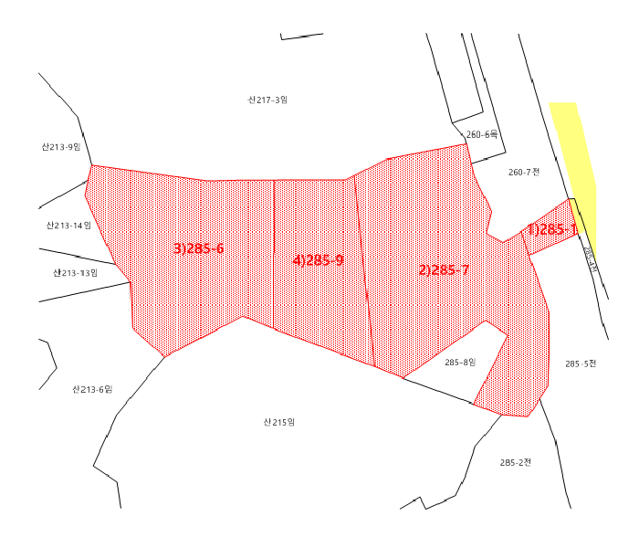 지적 및 건물개황도