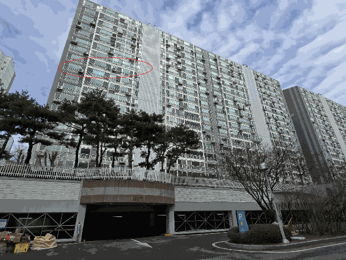 본건 전경 (남측 인근)