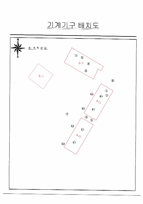 기계기구배치도