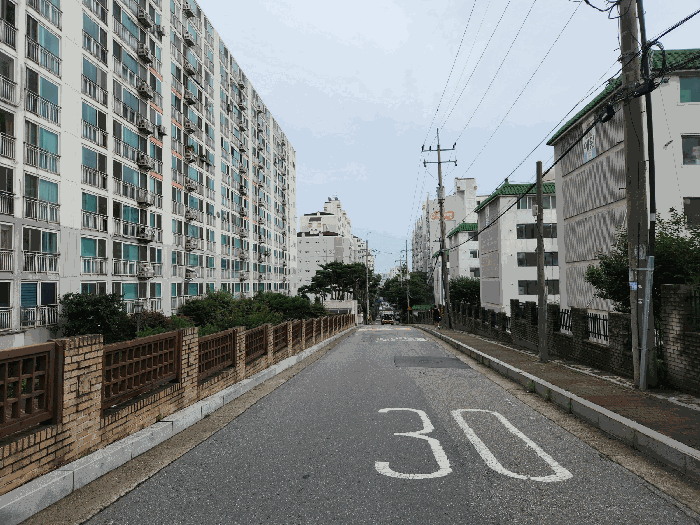 단지 서측 도로