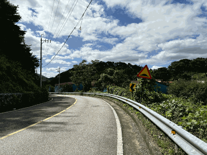 본건 동측 도로 전경