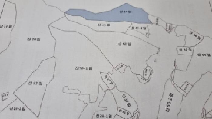 남원 주천 은송 8 지적도면 사진
