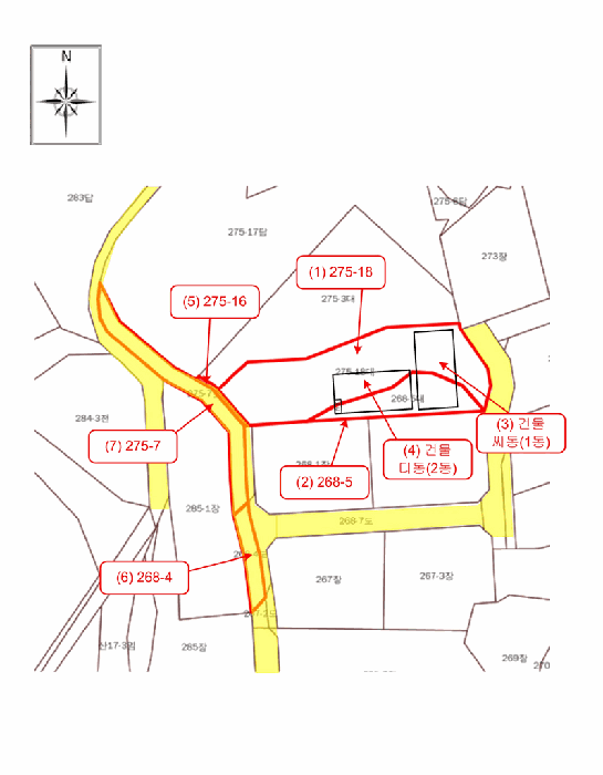지적 및 건물개