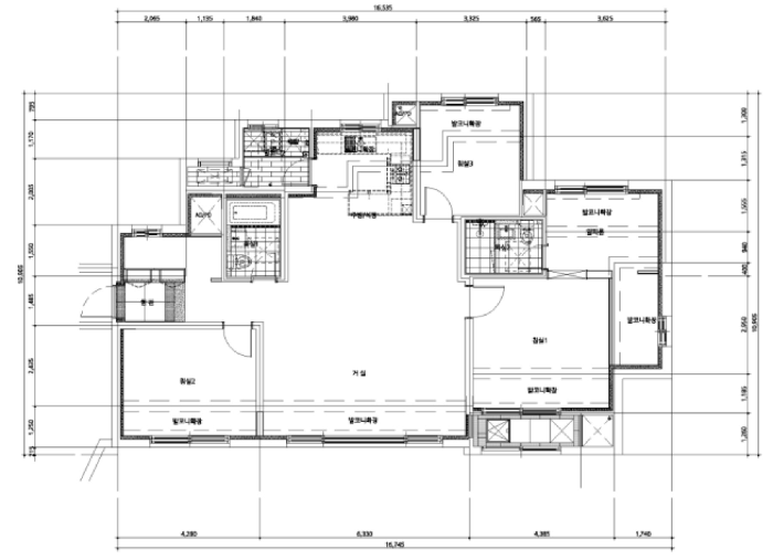 내 부 구 조 도(4601호 평면도)