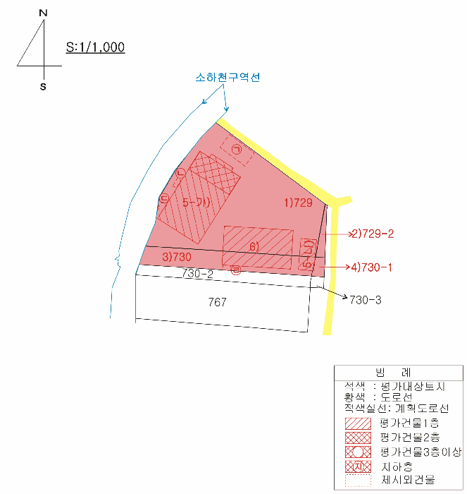 지 적 및 건 물 개 황 도