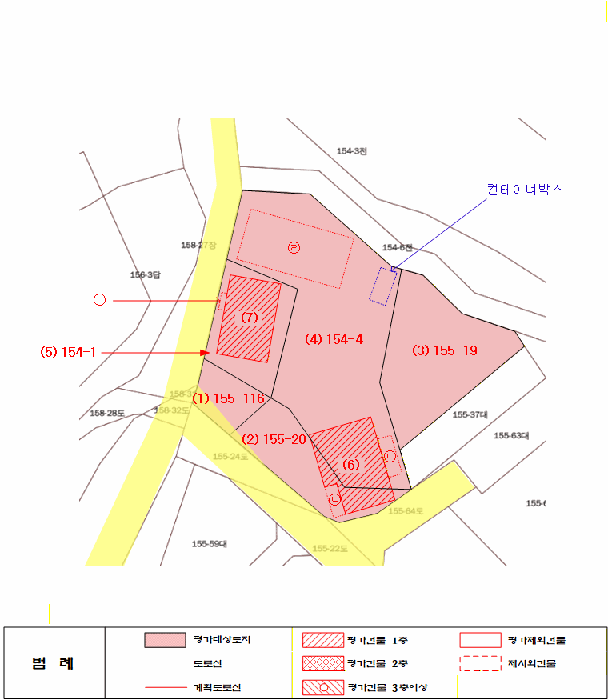 지적 및 건물개황도