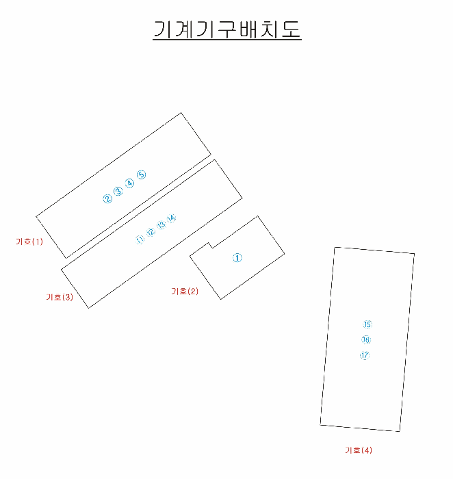 기계기구배치도