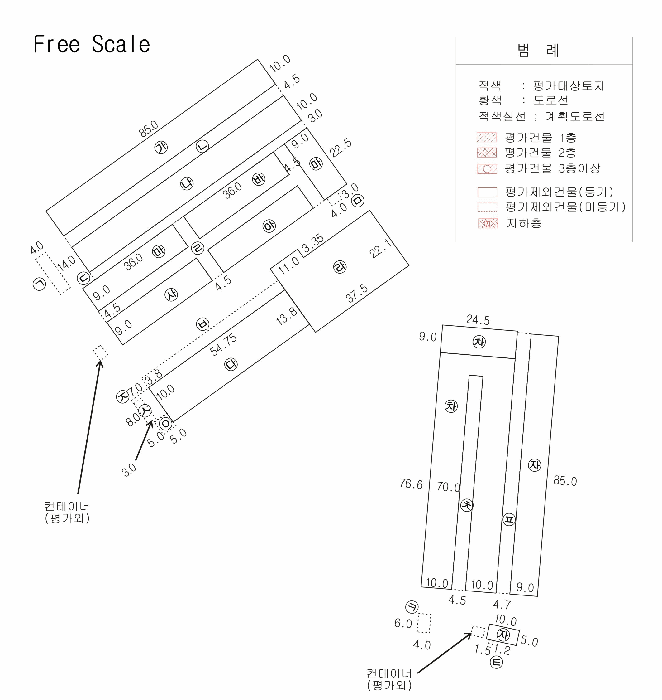 건 물 개 황 도
