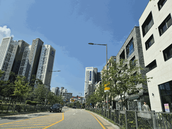 주위환경 - 동측 도로변