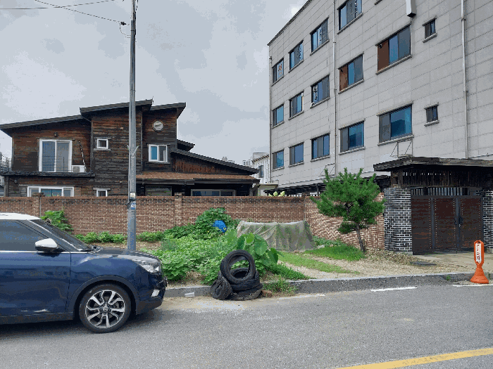 남동측에서 촬영