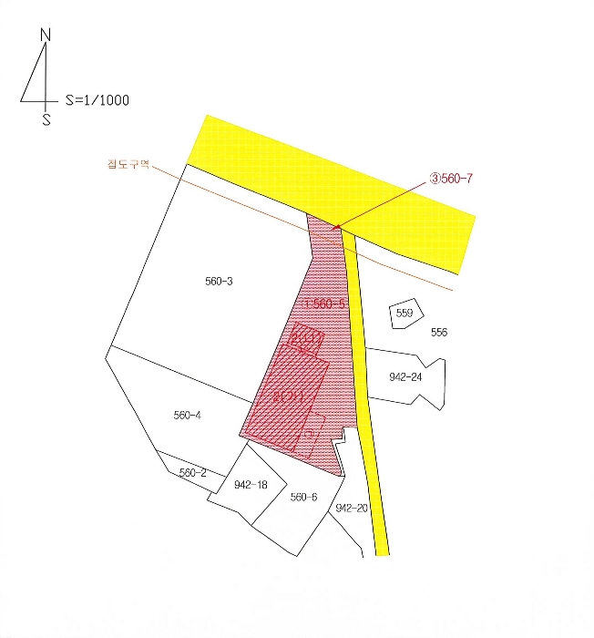 지적 및 건물개황도