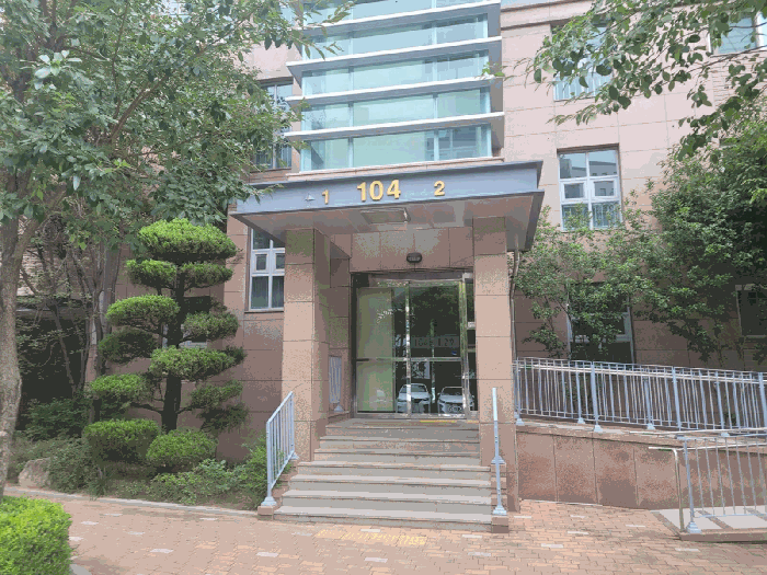 건물동 호별라인 공동출입구 전경