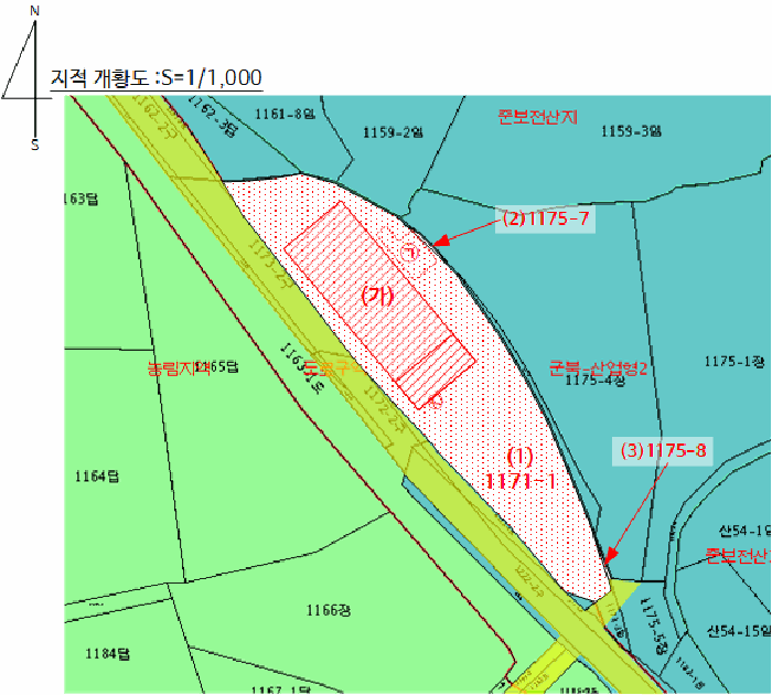 지적 및 건물개황도