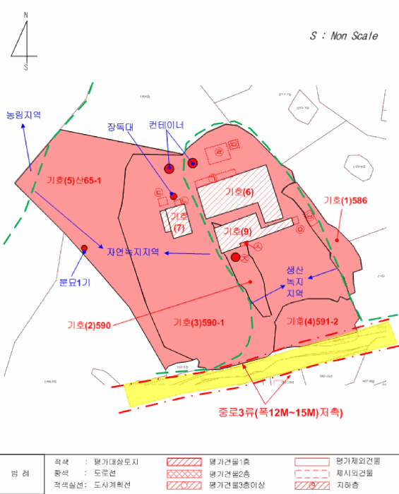 지 적 및 건 물 개 황 도