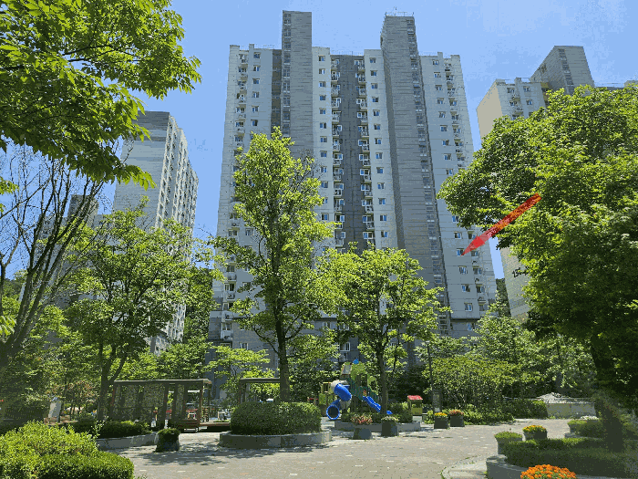 본건동 전경 (본건 북서측 인근에서 촬영)