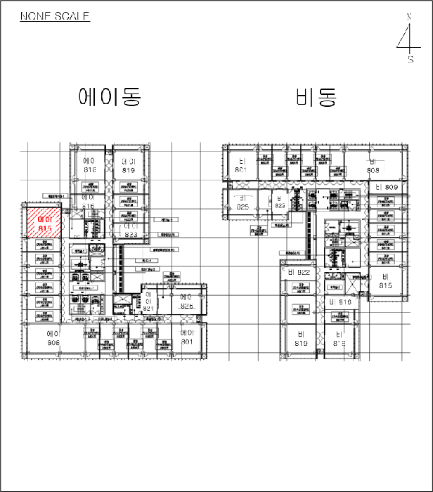 8층 호별배치도