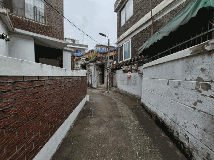 비교표준지 진입로 전경