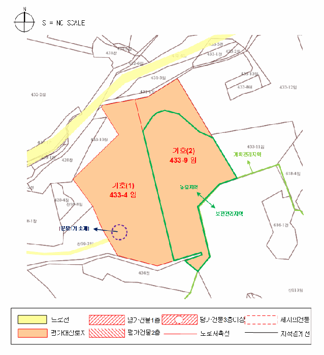지적 및 건물개황도