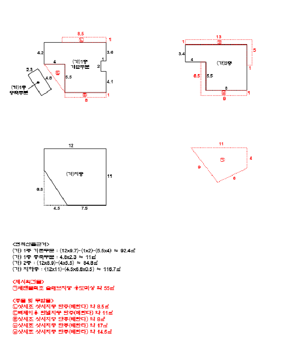 건물이용 및 임대상황