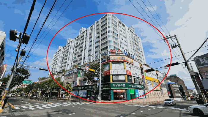 천지리치빌 남서측→북동측 전경