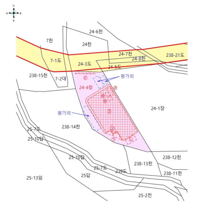 지적 및 건물개황도