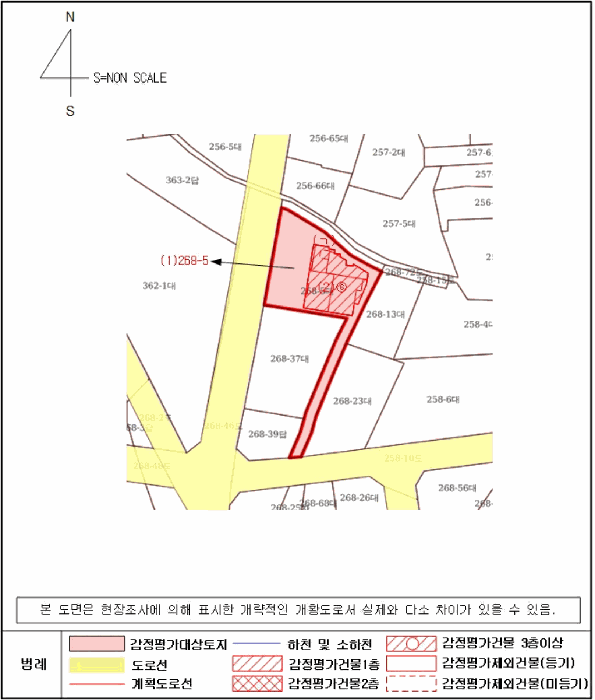 지적 및 건물개황도