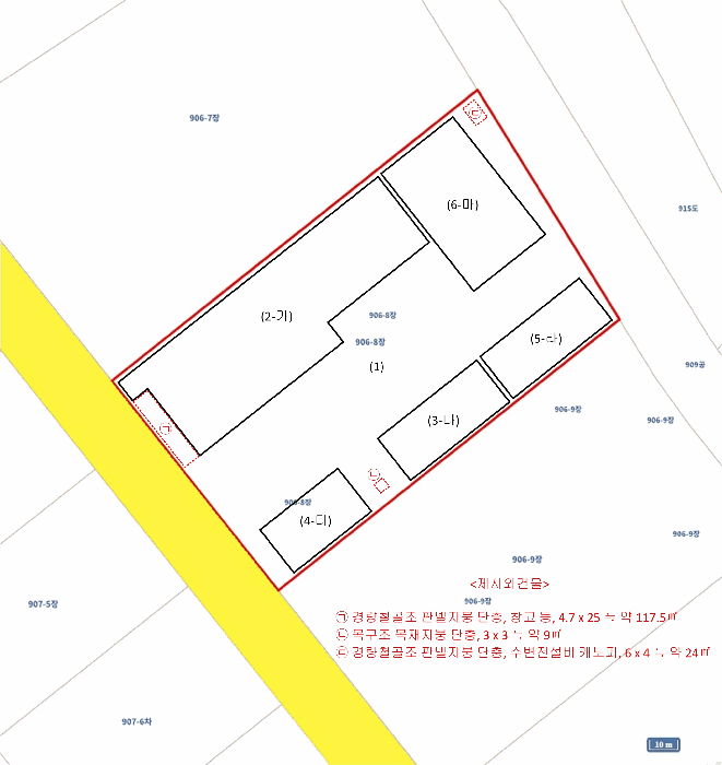 지 적  및  건 물 개 황 도